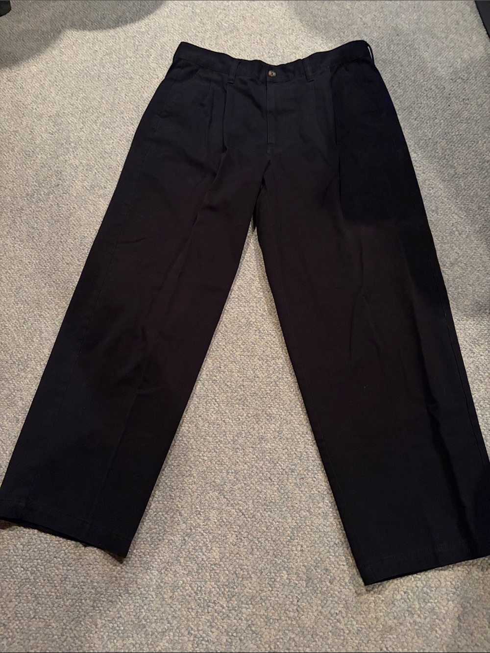 Basic Editions Men's Black Pleated Dress Pants